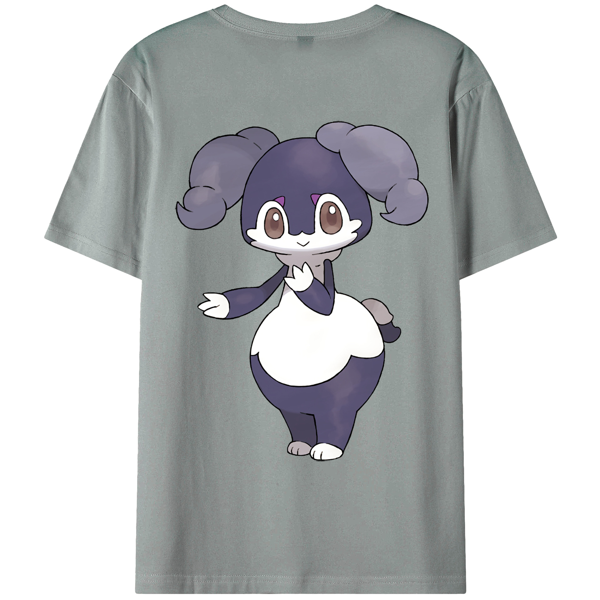 （画像用） ポケットモンスター Pokémon 綿100％ メンズ半袖Tシャツ（バックプリント） 通気性